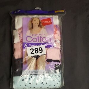 Hanes Women's Breathable Cotton Bottoms - Pink and White